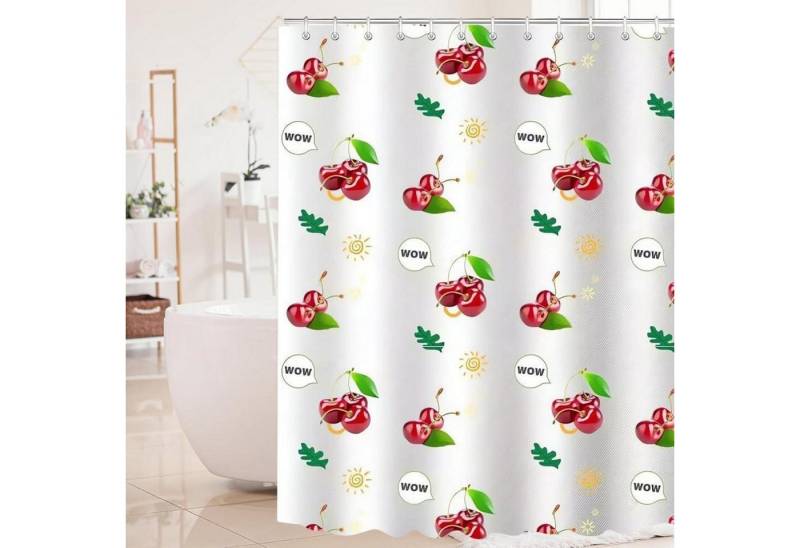 Lerores Duschvorhang Duschvorhang Kirsche 150x180 cm Wasserabweisend Badewanne Badezimmer Lerores Duschvorhang Duschvorhang Kirsche 150x180 cm Wasserabweisend Badewanne Badezimmer von Lerores