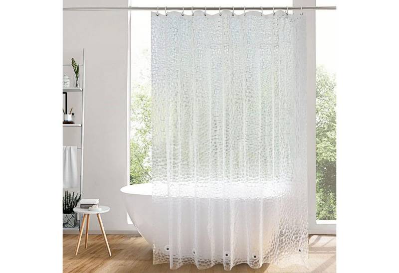 AooHome Duschvorhang Duschvorhang Lang 180x220cm Transparent Antischimmel Wasserdicht 5 von AooHome