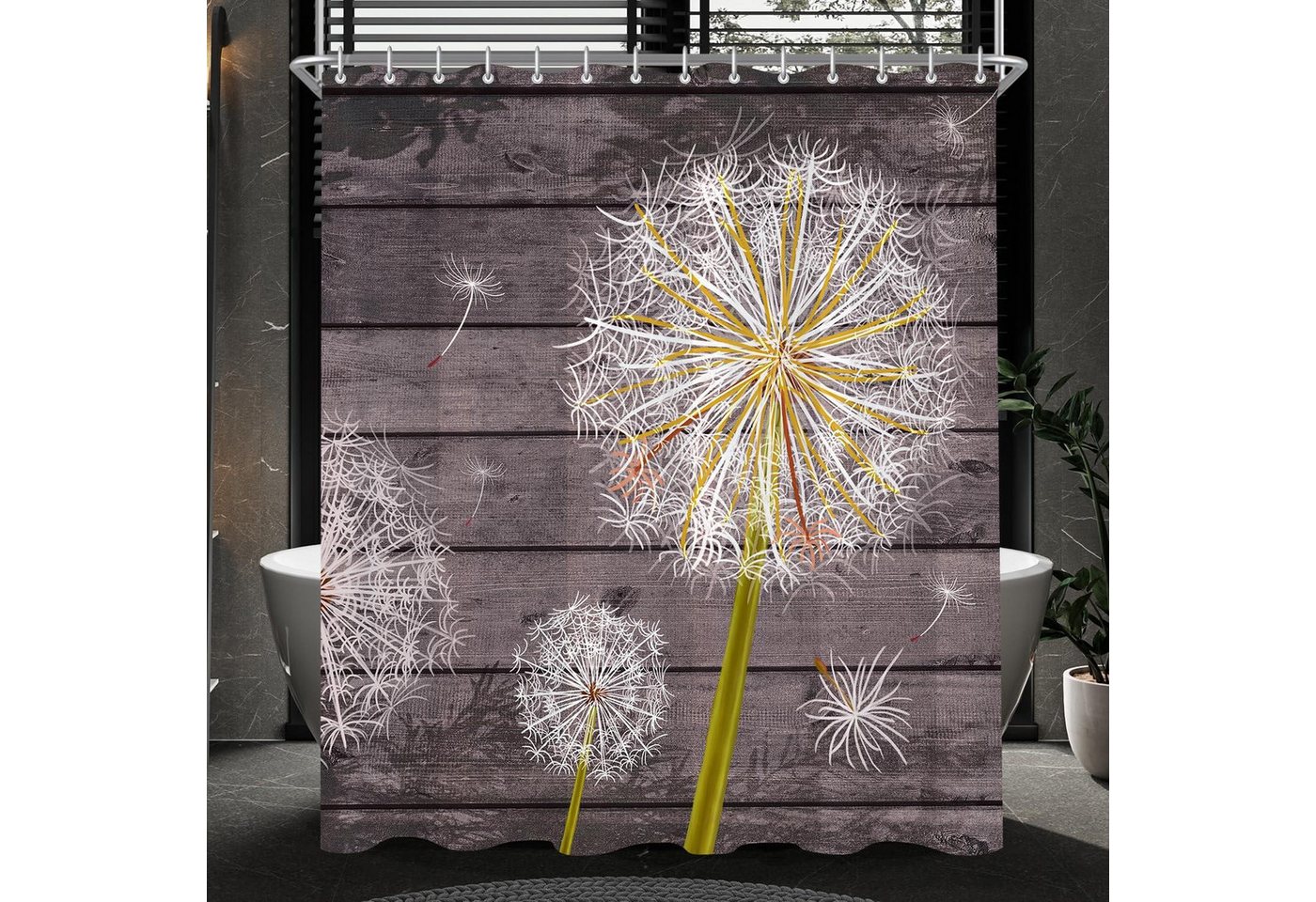 LuxusKollektion Duschvorhang Duschvorhang Löwenzahn LuxusKollektion Duschvorhang Duschvorhang Löwenzahn von LuxusKollektion
