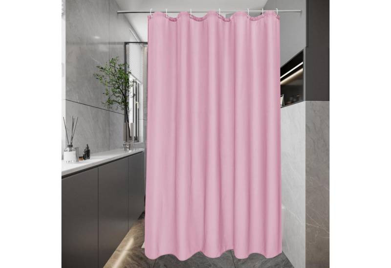 LuxusKollektion Duschvorhang Duschvorhang Schmaler 100x200 Rosa H200 x B100 cm (1er Pack) von LuxusKollektion