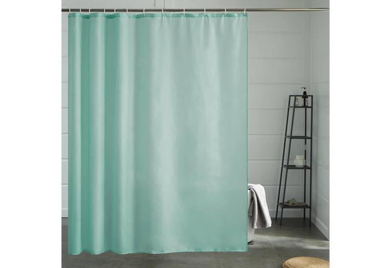 LuxusKollektion Duschvorhang Duschvorhang Überlänge antischimmel H200 x B200 cm (1er Pack) Minzgrün von LuxusKollektion