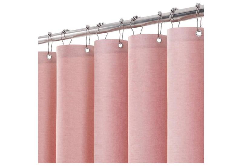 LuxusKollektion Duschvorhang Duschvorhang Wasserdicht Anti Leinen Rosa H182 x B275 cm 1er Pack LuxusKollektion Duschvorhang Duschvorhang Wasserdicht Anti Leinen Rosa H182 x B275 cm 1er Pack von LuxusKollektion