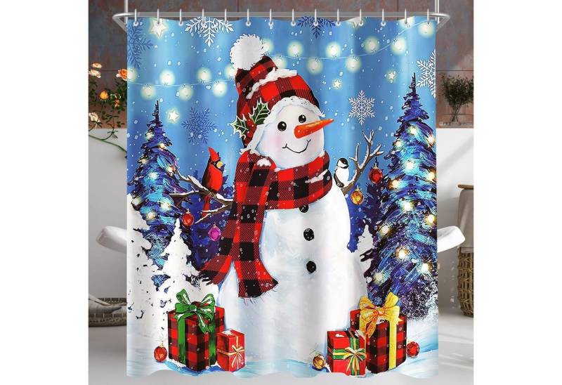 Lerores Duschvorhang Duschvorhang Weihnachtsschneemann 180x200cm Antibakteriell Wasserdicht Lerores Duschvorhang Duschvorhang Weihnachtsschneemann 180x200cm Antibakteriell Wasserdicht von Lerores