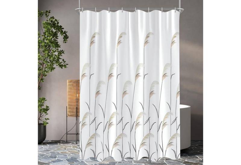 LuxusKollektion Duschvorhang Duschvorhang Weizenohr 80x180cm Antischimmel Wasserabweisend Polyester von LuxusKollektion