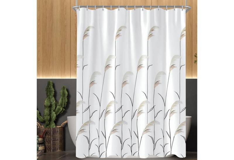 LuxusKollektion Duschvorhang Duschvorhang Weizenohr 80x200cm Antischimmel Wasserabweisend waschbar von LuxusKollektion