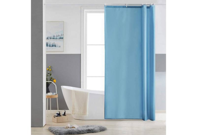 LuxusKollektion Duschvorhang Duschvorhang schmal Eckdusche 80x180 H180 x B80 cm (1er Pack) Hellblau von LuxusKollektion