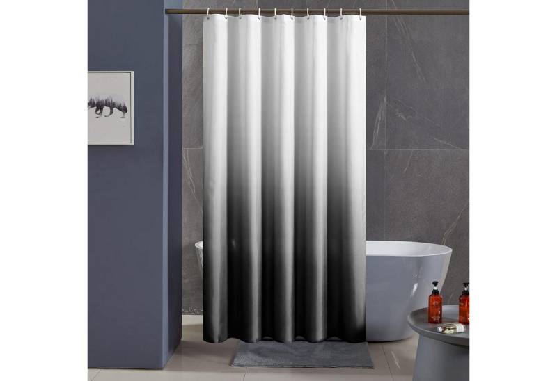 Furlinic Duschvorhang Schmaler Duschvorhang Polyester Textil wasserabweisend von Furlinic