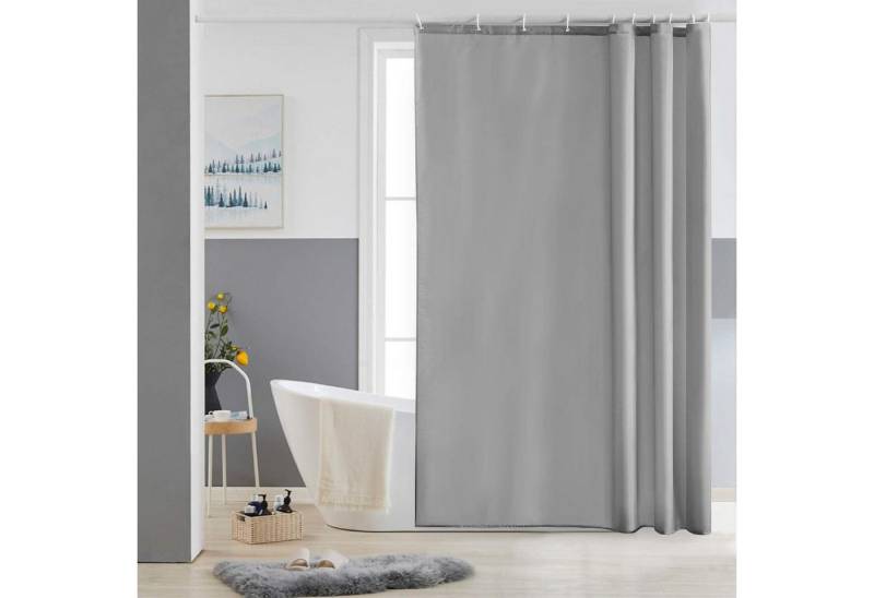 Furlinic Duschvorhang Schmaler Duschvorhang für Dusche und Badewanne Grau 150x200 Polyester von Furlinic