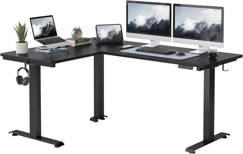 LuxusKollektion Eckschreibtisch Elektrischer höhenverstellbarer L-Form Schreibtisch 190 x 160 cm von LuxusKollektion
