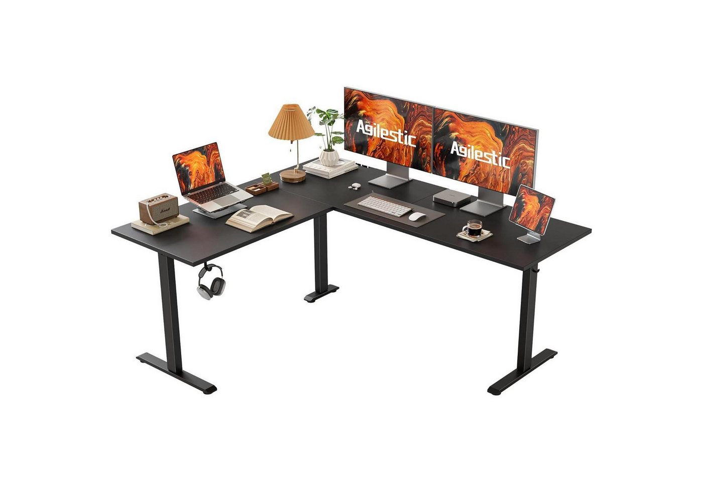 LuxusKollektion Eckschreibtisch Schreibtisch L Form Höhenverstellbar Ecke Schwarz 150 x 125 cm LuxusKollektion Eckschreibtisch Schreibtisch L Form Höhenverstellbar Ecke Schwarz 150 x 125 cm von LuxusKollektion