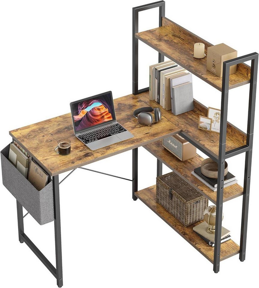 LuxusKollektion Eckschreibtisch Schreibtisch Regal Eckschreibtisch Heimbüro Ablagefächern Braun 100cm LuxusKollektion Eckschreibtisch Schreibtisch Regal Eckschreibtisch Heimbüro Ablagefächern Braun 100cm von LuxusKollektion