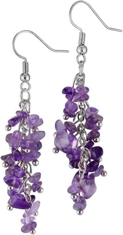 LuxusKollektion Edelstein Heilung Kristall Amethyst Ohrringe Damen Stein Haken Trommelsteine LuxusKollektion Edelstein Heilung Kristall Amethyst Ohrringe Damen Stein Haken Trommelsteine von LuxusKollektion