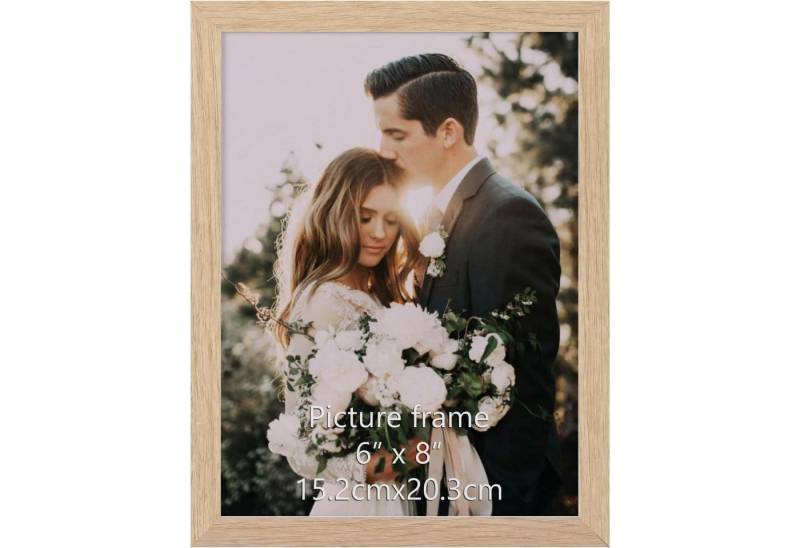 LuxusKollektion Einzelrahmen Bilderrahmen 15x20 Holz Natur Wand Tischaufsteller 15x20cm Holzfarbe von LuxusKollektion