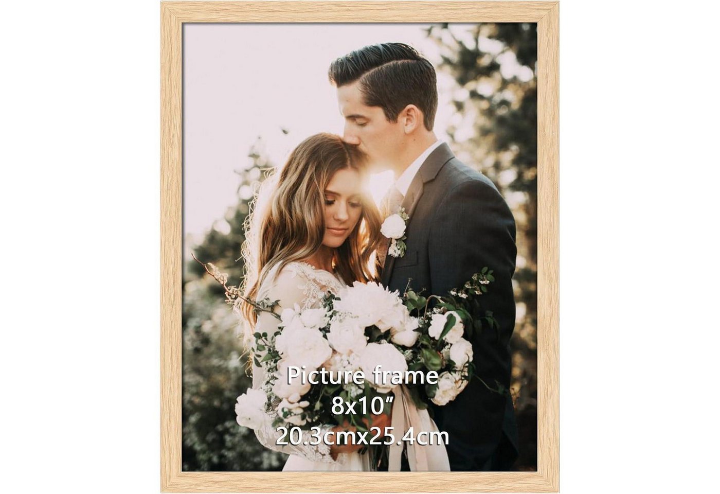 LuxusKollektion Einzelrahmen Bilderrahmen 20x25cm Fotorahmen Natur Holz Wand 20x25cm Holzfarbe von LuxusKollektion