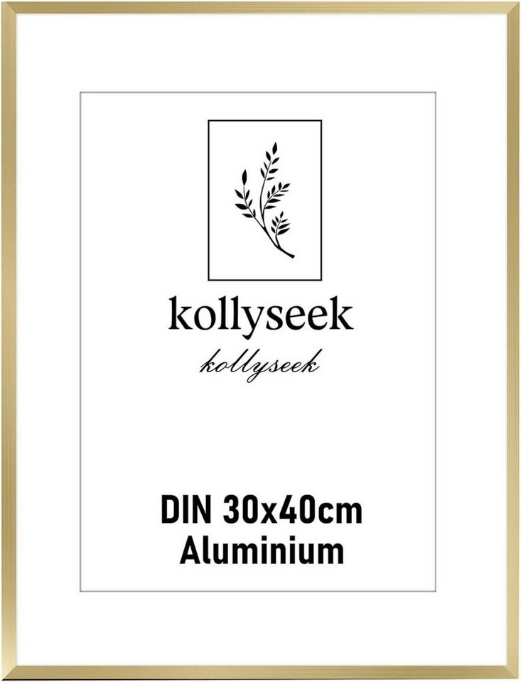 LuxusKollektion Einzelrahmen Bilderrahmen Aluminium 30x40 cm Gold Acrylglas Poster RahmenFotorahmen LuxusKollektion Einzelrahmen Bilderrahmen Aluminium 30x40 cm Gold Acrylglas Poster RahmenFotorahmen von LuxusKollektion