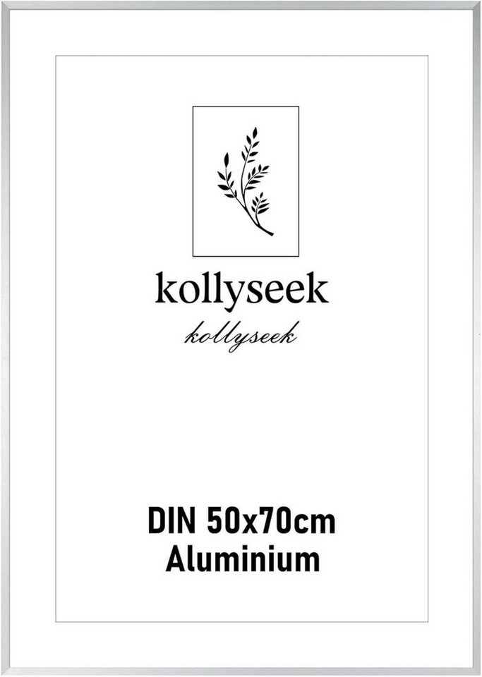 LuxusKollektion Einzelrahmen Bilderrahmen Aluminium 50x70 cm Silber Poster Acryl Passepartout LuxusKollektion Einzelrahmen Bilderrahmen Aluminium 50x70 cm Silber Poster Acryl Passepartout von LuxusKollektion