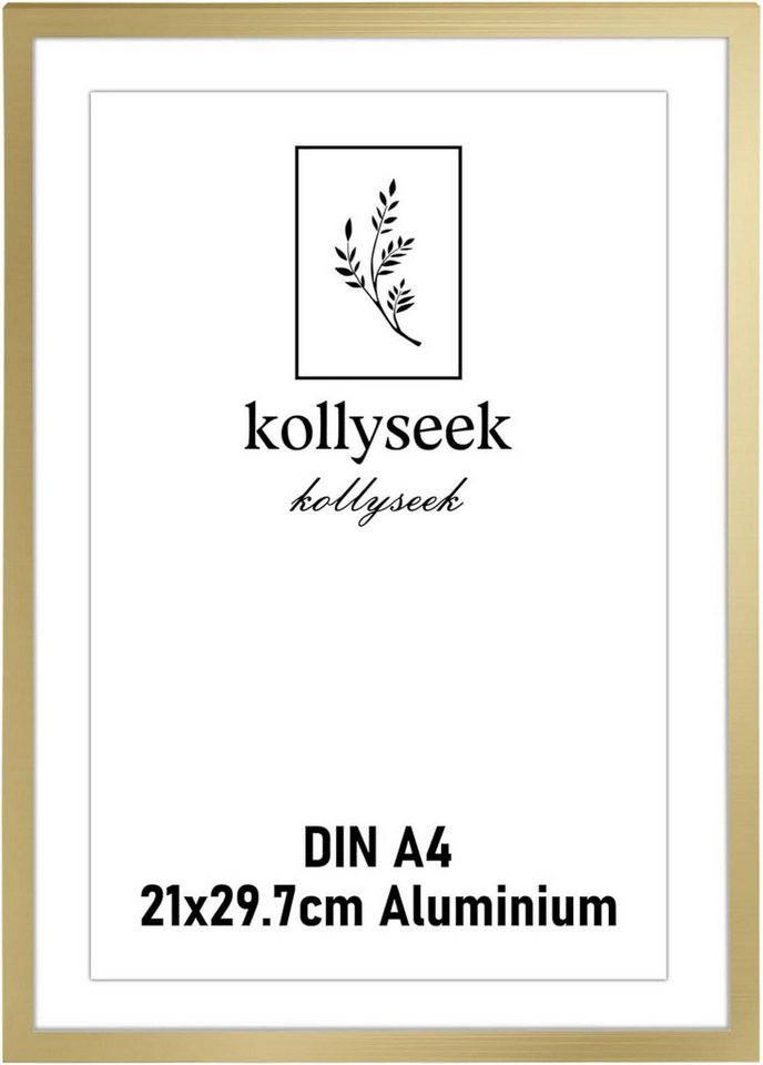 LuxusKollektion Einzelrahmen Bilderrahmen Aluminium DIN A4 Gold Metall Acrylglas modern Rahmen LuxusKollektion Einzelrahmen Bilderrahmen Aluminium DIN A4 Gold Metall Acrylglas modern Rahmen von LuxusKollektion
