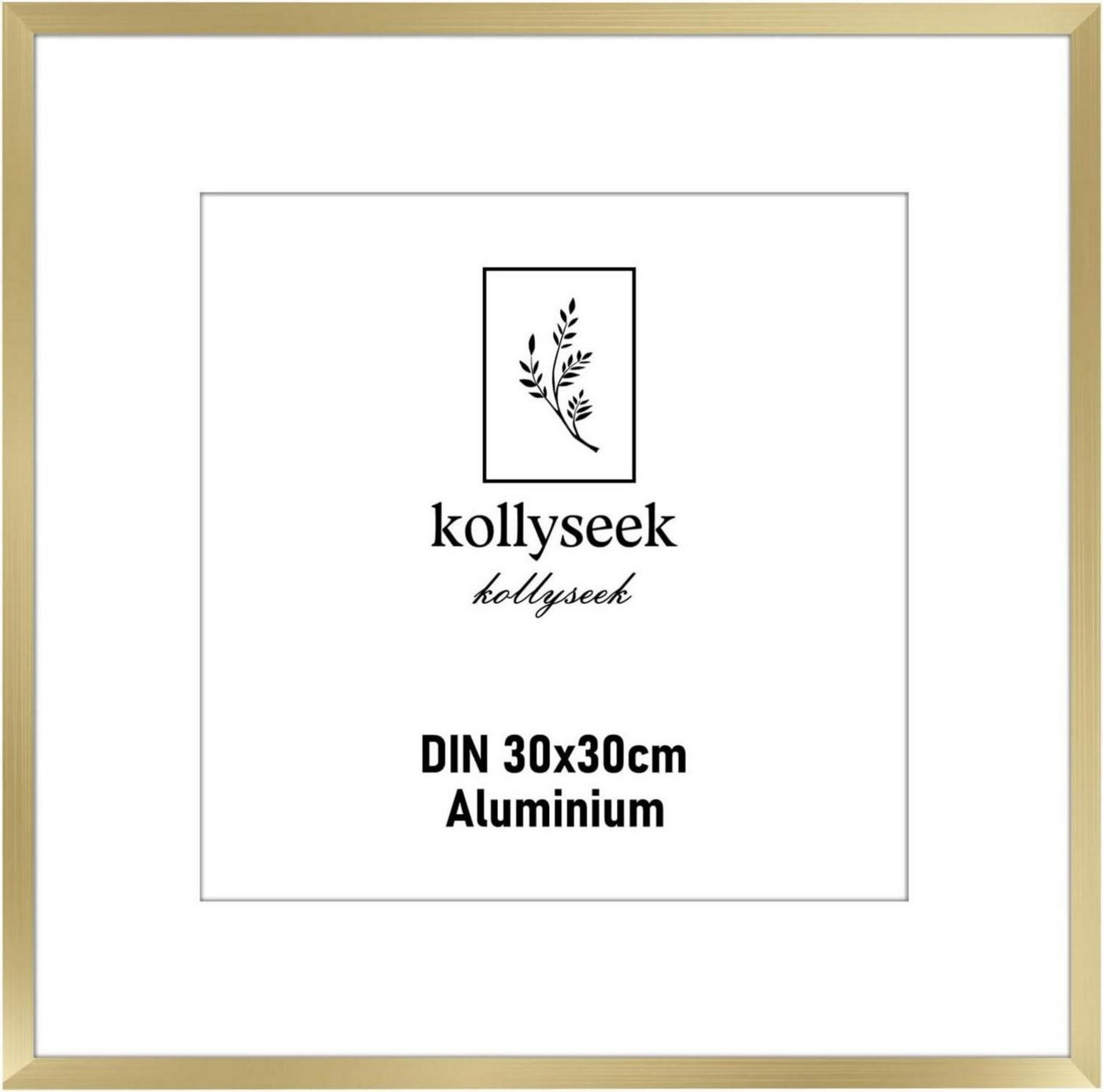 LuxusKollektion Einzelrahmen Bilderrahmen Aluminium Gold 30x30cm Acrylglas Passepartout LuxusKollektion Einzelrahmen Bilderrahmen Aluminium Gold 30x30cm Acrylglas Passepartout von LuxusKollektion