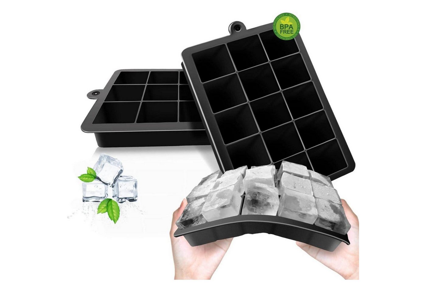 LuxusKollektion Eiswürfelform Eiswürfelform Silikon 3er Pack BPAfrei 3er-pack 15 Eiswürfeln LuxusKollektion Eiswürfelform Eiswürfelform Silikon 3er Pack BPAfrei 3er-pack 15 Eiswürfeln von LuxusKollektion