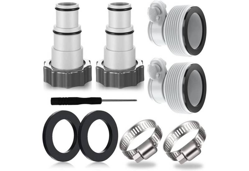 LuxusKollektion Entwässerungsrinne 4PCS Poolschlauch Adapter für Intex Pool Ø 32 38mm Grau LuxusKollektion Entwässerungsrinne 4PCS Poolschlauch Adapter für Intex Pool Ø 32 38mm Grau von LuxusKollektion