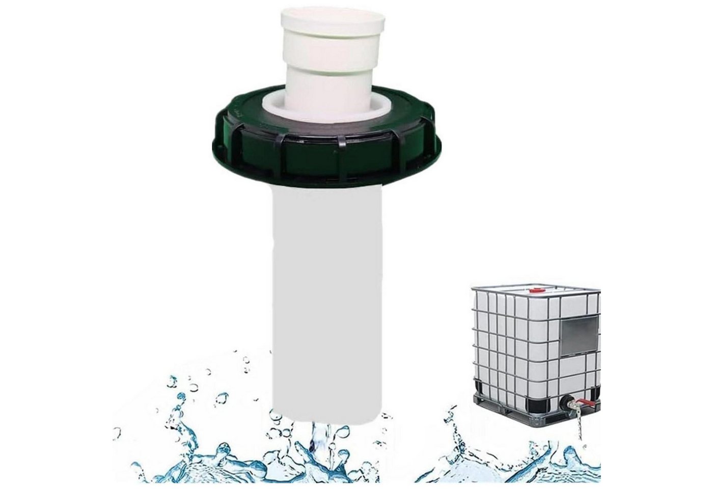 LuxusKollektion Entwässerungsrinne IBC Deckel Filter 180° Wasserfilter 163mm Nylon Tankdeckel von LuxusKollektion