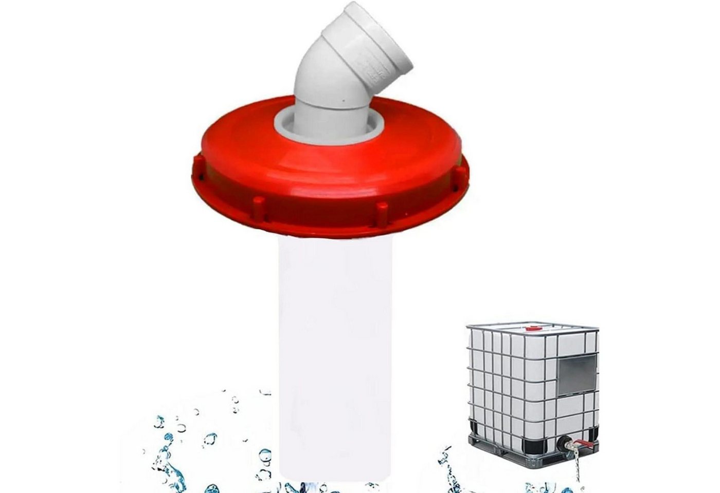 LuxusKollektion Entwässerungsrinne IBC Deckel Filter 45° Nylon Wasserfilter 245mm Tankdeckel von LuxusKollektion