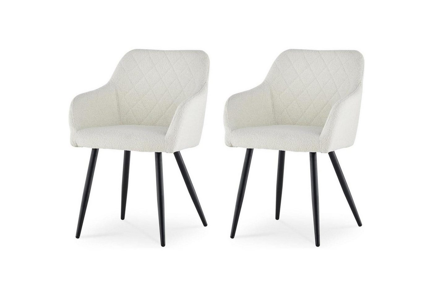 LuxusKollektion Essgruppe Esszimmerstühle Polsterstuhl Küchenstuhl Boucle Bouclé Nebelweiß 2 LuxusKollektion Essgruppe Esszimmerstühle Polsterstuhl Küchenstuhl Boucle Bouclé Nebelweiß 2 von LuxusKollektion