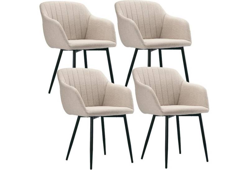 LuxusKollektion Esszimmerstuhl Esszimmerstühle Polsterstuhl Armlehne Polyester 4er Beige LuxusKollektion Esszimmerstuhl Esszimmerstühle Polsterstuhl Armlehne Polyester 4er Beige von LuxusKollektion