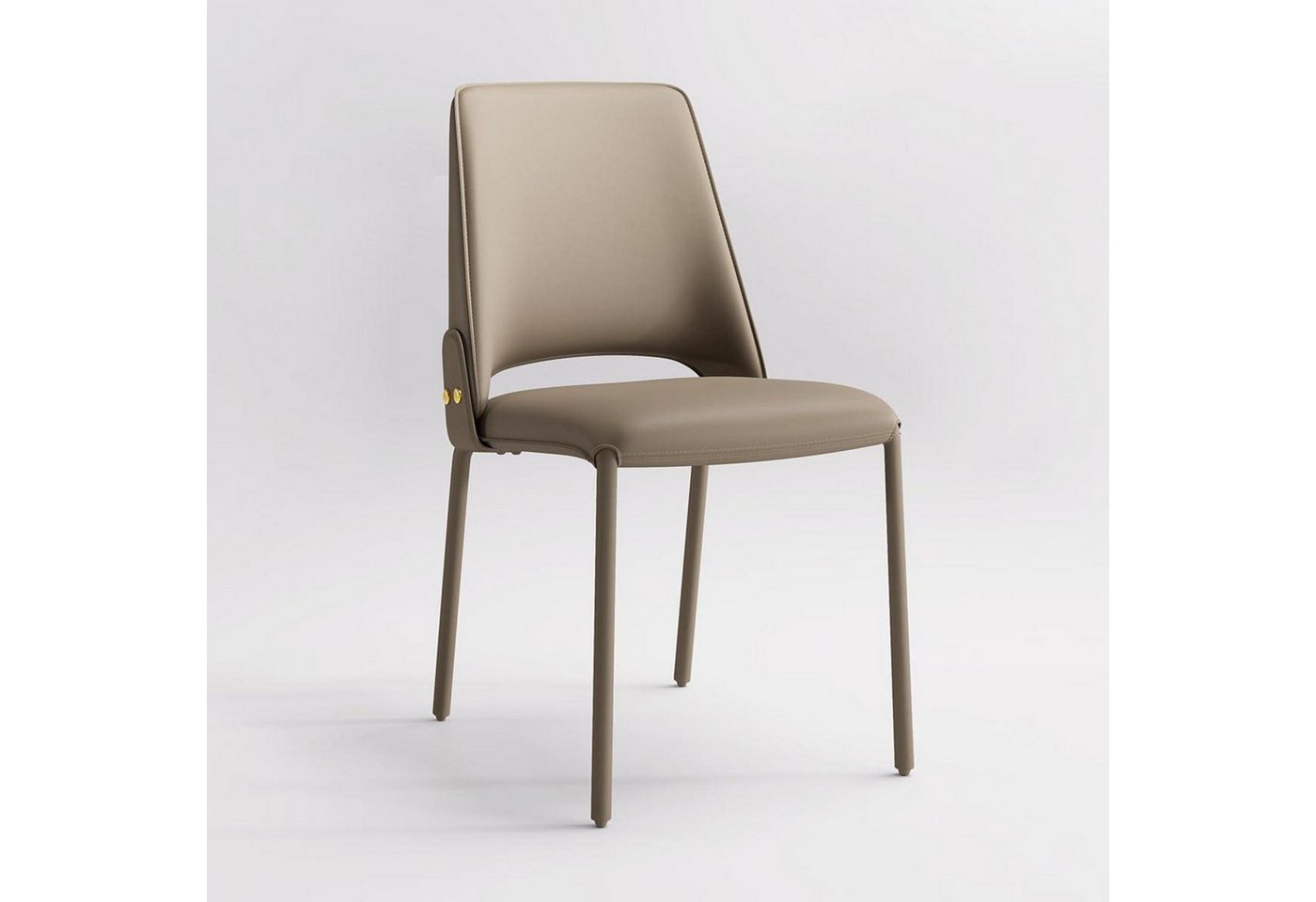 LuxusKollektion Esszimmerstuhl Esszimmerstuhl Polsterstuhl Vollleder Metallbeine 1er Khaki Hohe Lehne LuxusKollektion Esszimmerstuhl Esszimmerstuhl Polsterstuhl Vollleder Metallbeine 1er Khaki Hohe Lehne von LuxusKollektion