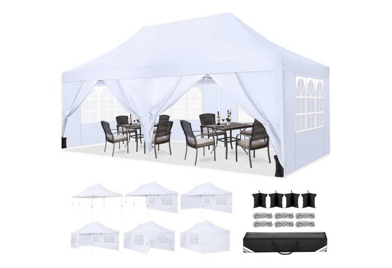 COBIZI Faltpavillon Faltpavillon 3x6m Wasserdicht Stabil Winterfest Partyzelt Pop up COBIZI Faltpavillon Faltpavillon 3x6m Wasserdicht Stabil Winterfest Partyzelt Pop up von COBIZI