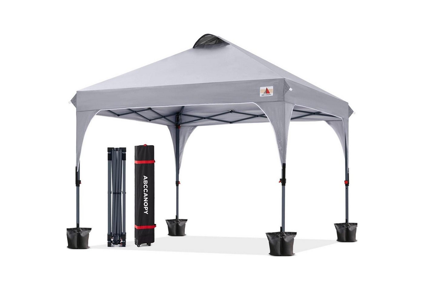 LuxusKollektion Faltpavillon Pavillon 2.5x2.5M wasserdicht PopUp Sonnenschutz 2,4X2,4M Grau LuxusKollektion Faltpavillon Pavillon 2.5x2.5M wasserdicht PopUp Sonnenschutz 2,4X2,4M Grau von LuxusKollektion