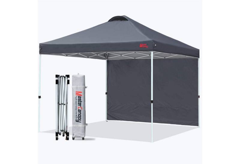 LuxusKollektion Faltpavillon Pavillon Faltpavillon Pop Up Seitenwand Garten 2x2M Schwarz von LuxusKollektion