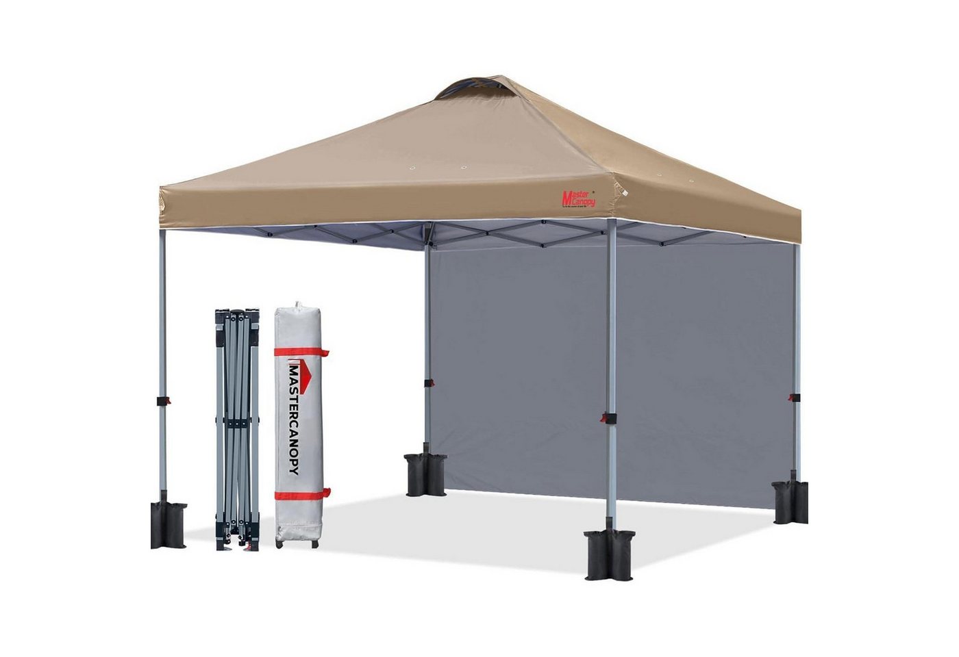 LuxusKollektion Faltpavillon Pavillon Popup Festzelt Seitenwand Entlüftung Garten 2x2M Khaki LuxusKollektion Faltpavillon Pavillon Popup Festzelt Seitenwand Entlüftung Garten 2x2M Khaki von LuxusKollektion