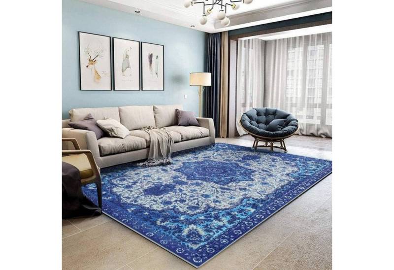 LuxusKollektion Fellteppich Teppich 200x300cm Kurzflor Rutschfest Waschbar Tiefblau 200 x 300 cm LuxusKollektion Fellteppich Teppich 200x300cm Kurzflor Rutschfest Waschbar Tiefblau 200 x 300 cm von LuxusKollektion