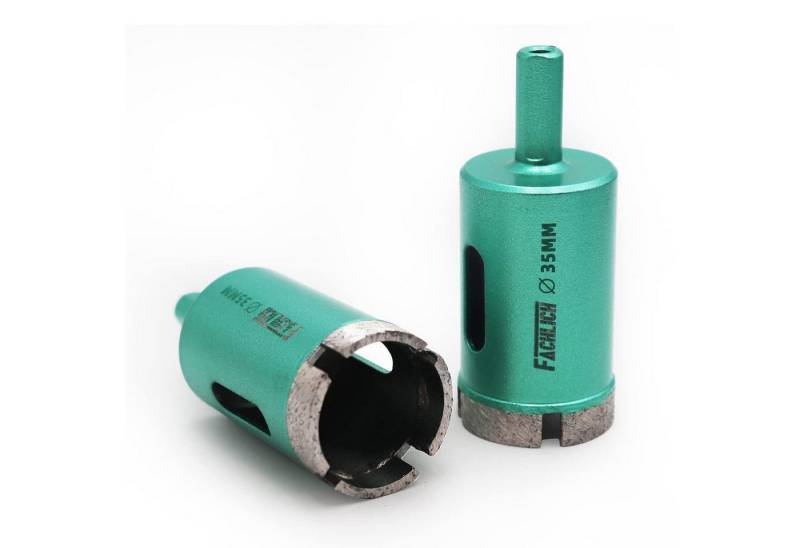 LuxusKollektion Fliesenbohrer Diamantbohrer 35mm 2er Set Rundschaft für Marmor Granit Fliesen LuxusKollektion Fliesenbohrer Diamantbohrer 35mm 2er Set Rundschaft für Marmor Granit Fliesen von LuxusKollektion