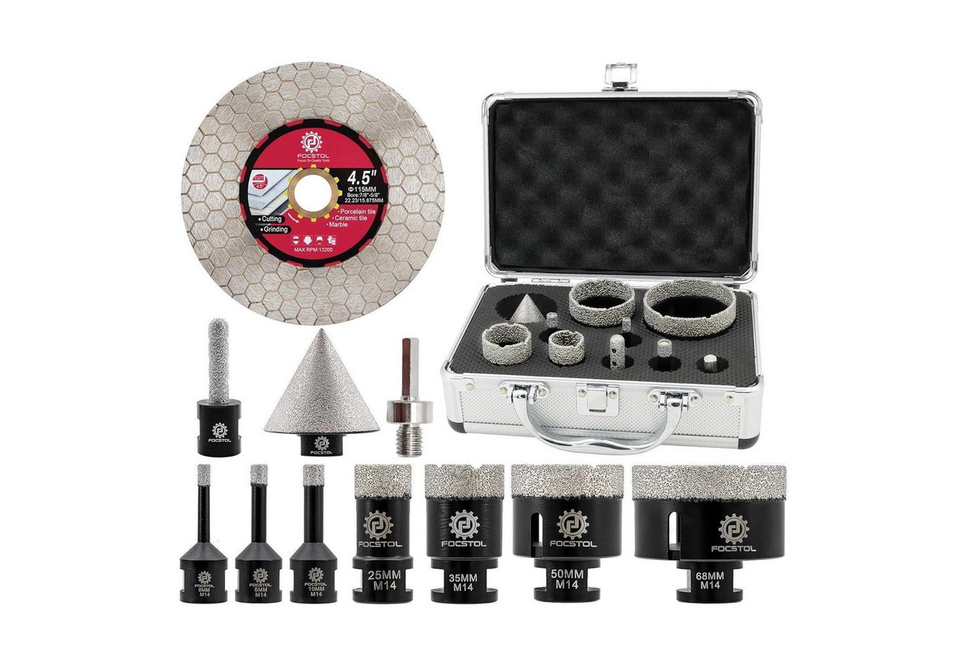 LuxusKollektion Fliesenbohrer Fliesenbohrer Diamant Bohrkronen Porzellan Keramik SET6 LuxusKollektion Fliesenbohrer Fliesenbohrer Diamant Bohrkronen Porzellan Keramik SET6 von LuxusKollektion