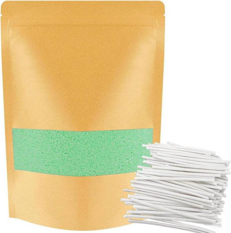 ALLAVA Formkerze Kerzensand 1kg mit 50 Docht, Perlenkerzen ohne Basis, Wachsgranulat von ALLAVA