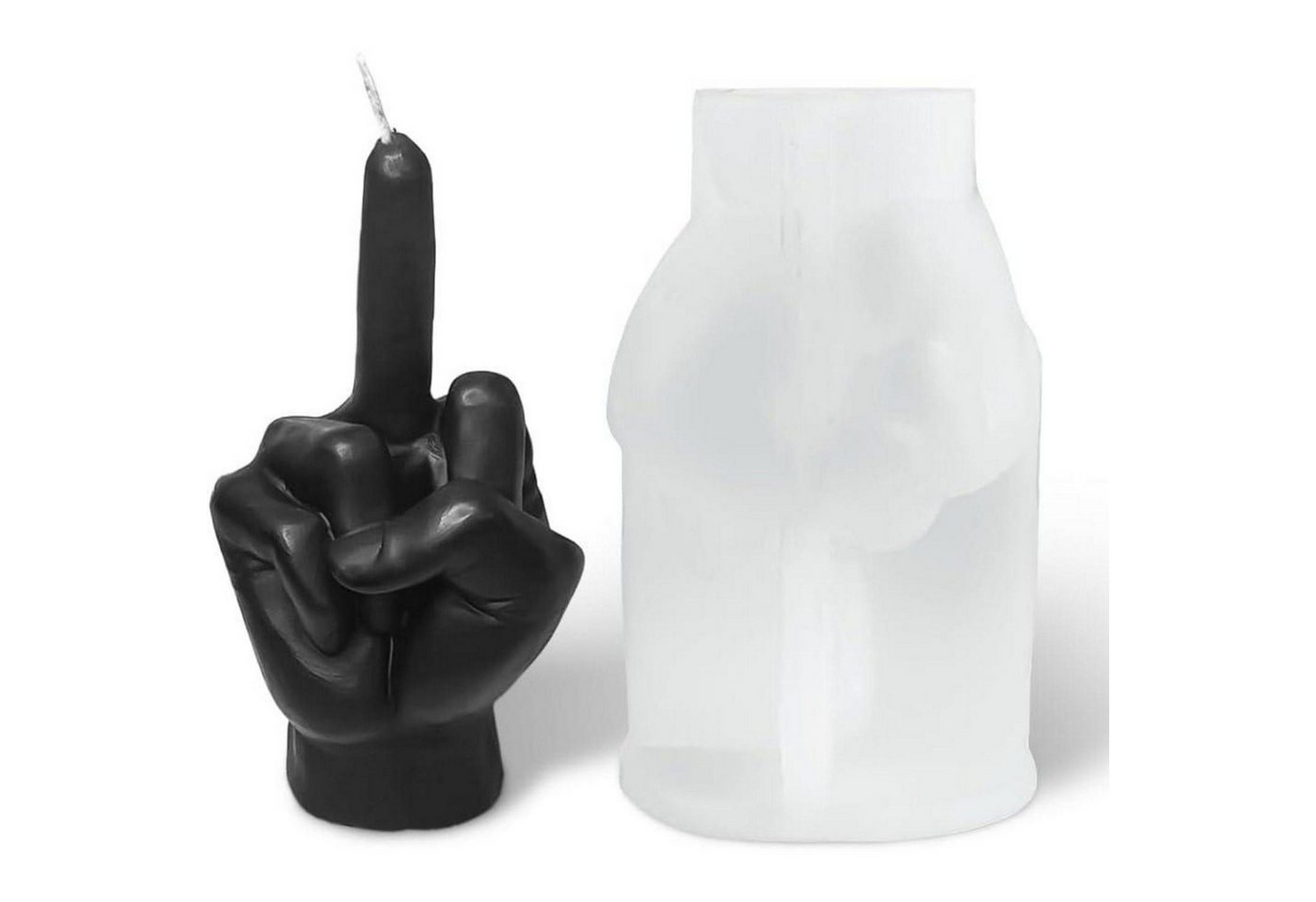 LuxusKollektion Formkerze Silikonform Kerze Hand Finger Gesten Harz Formen 1Pc Große Hand-Finger von LuxusKollektion