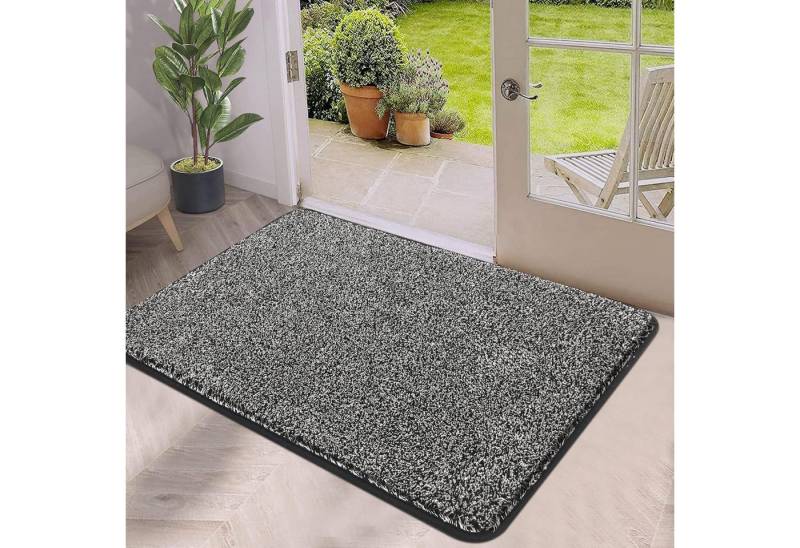 Pauwer Fußmatte Fußmatte Rutschfester Schmutzfänger Waschbar Eingang Teppich 45x70cm von Pauwer