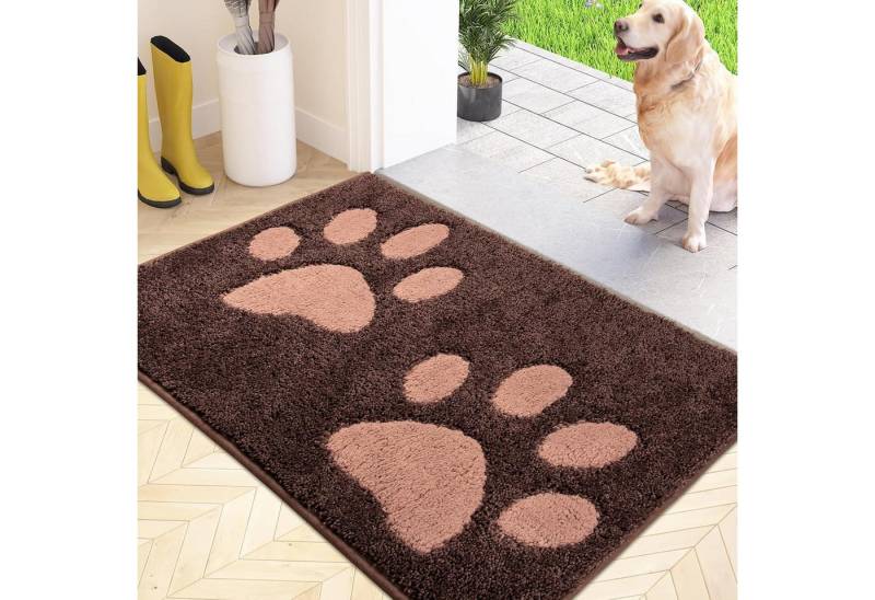 LuxusKollektion Fußmatte Schmutzfangmatte Fußmatte waschbar Braun 50 x 80 cm Rechteckig LuxusKollektion Fußmatte Schmutzfangmatte Fußmatte waschbar Braun 50 x 80 cm Rechteckig von LuxusKollektion