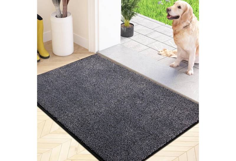 FCSDETAIL Fußmatte Schmutzfangmatte Innen 80x120cm rutschfest waschbar Fußmatte von FCSDETAIL