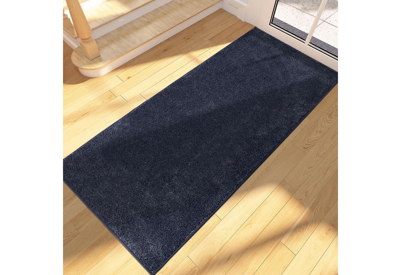 LuxusKollektion Fußmatte Schmutzfangmatte Läufer Rutschfest 60 x 150 cm Rechteckig Dunkelblau LuxusKollektion Fußmatte Schmutzfangmatte Läufer Rutschfest 60 x 150 cm Rechteckig Dunkelblau von LuxusKollektion