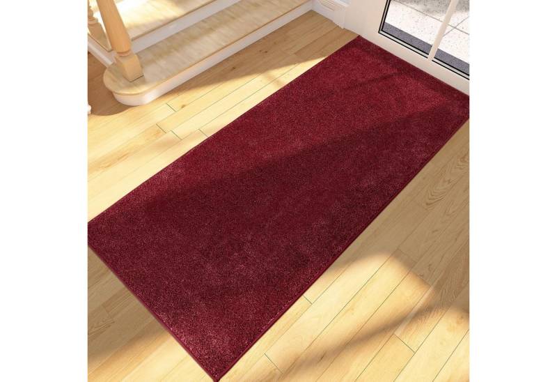 LuxusKollektion Fußmatte Schmutzfangmatte Sauberlaufmatte Fußmatte 60 x 150 cm (Rechteckig) Rot von LuxusKollektion