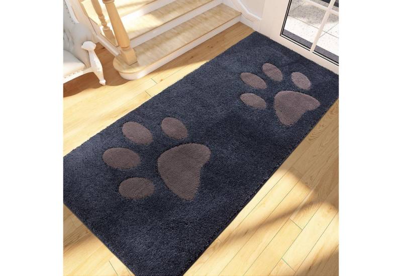 LuxusKollektion Fußmatte Schmutzfangmatte Waschbar Rutschfest Dunkelblau 80 x 178 cm Rechteckig LuxusKollektion Fußmatte Schmutzfangmatte Waschbar Rutschfest Dunkelblau 80 x 178 cm Rechteckig von LuxusKollektion