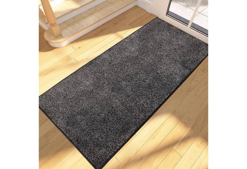 LuxusKollektion Fußmatte Schmutzfangmatte rutschfest waschbar 60 x 150 cm Rechteckig Holzkohle von LuxusKollektion