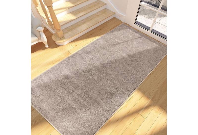 LuxusKollektion Fußmatte Schmutzfangmatte rutschfest waschbar 80 x 178 cm (Rechteckig) Beige von LuxusKollektion