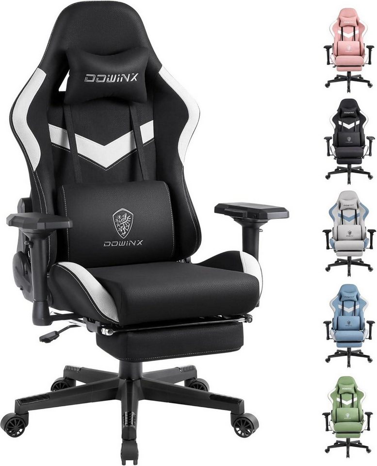 LuxusKollektion Gaming-Stuhl Ergonomischer Gaming Stuhl mit Massage und Fußstütze, 4D-Arm Design LuxusKollektion Gaming-Stuhl Ergonomischer Gaming Stuhl mit Massage und Fußstütze, 4D-Arm Design von LuxusKollektion
