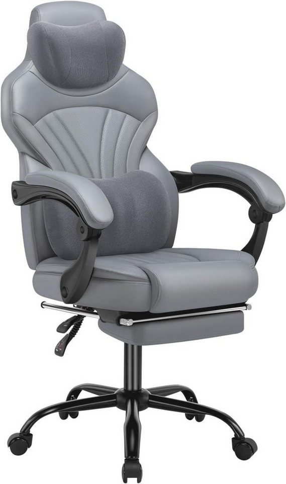 LuxusKollektion Gaming-Stuhl Ergonomischer Gaming Stuhl mit Verbindungsarmlehnen, Kopfstütze und LuxusKollektion Gaming-Stuhl Ergonomischer Gaming Stuhl mit Verbindungsarmlehnen, Kopfstütze und von LuxusKollektion