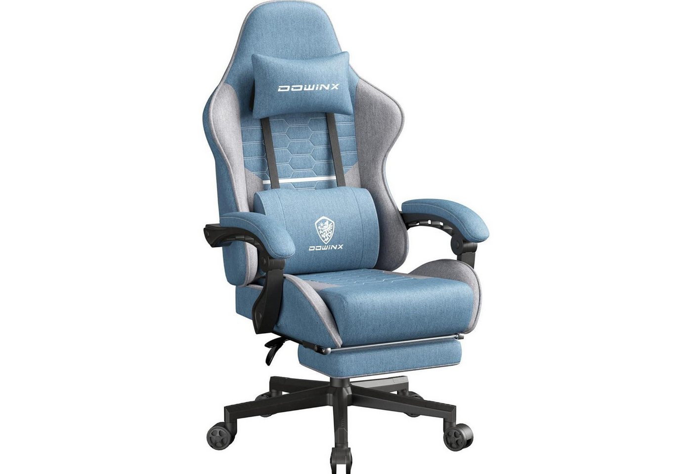 LuxusKollektion Gaming-Stuhl Gaming Stuhl Kopfstütze Fußstütze Kissen Tasche Blau Übergröße LuxusKollektion Gaming-Stuhl Gaming Stuhl Kopfstütze Fußstütze Kissen Tasche Blau Übergröße von LuxusKollektion