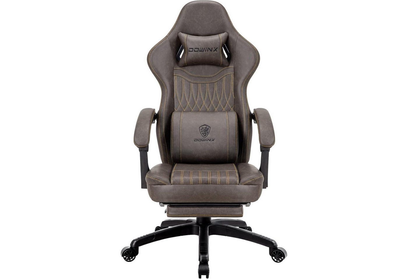 LuxusKollektion Gaming-Stuhl Gaming Stuhl Massagefunktion Lendenstütze Braun verbundene Armlehne LuxusKollektion Gaming-Stuhl Gaming Stuhl Massagefunktion Lendenstütze Braun verbundene Armlehne von LuxusKollektion